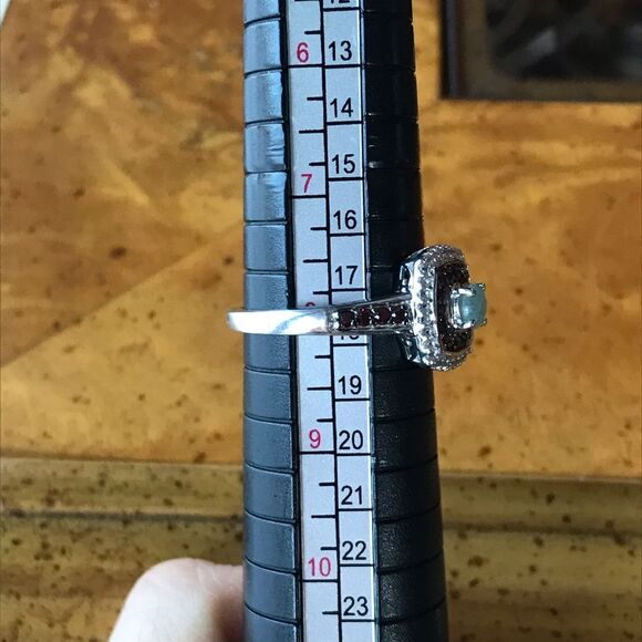 Natural Grandidierite Sterling Silver Ring Size 8 - Picture 3 of 9